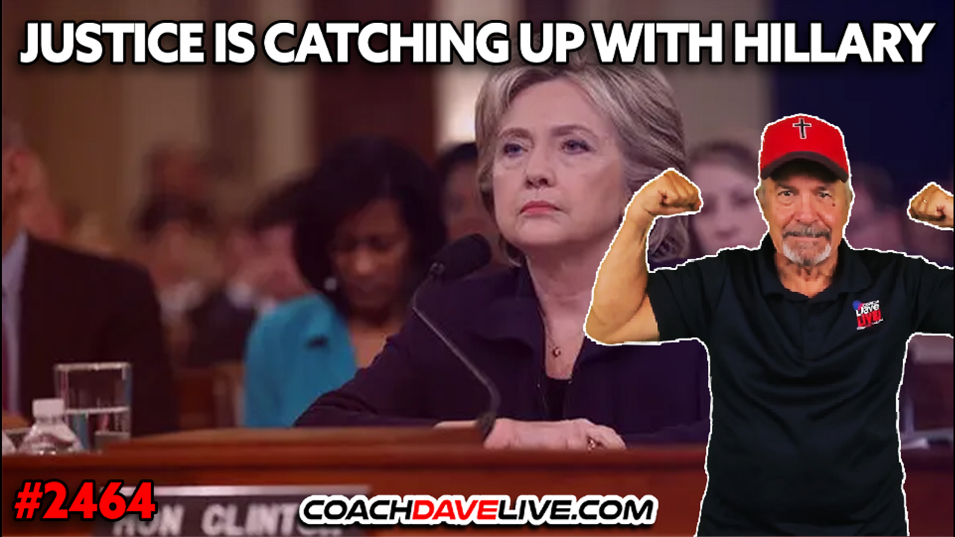 JUSTICE IS CATCHING UP WITH HILLARY